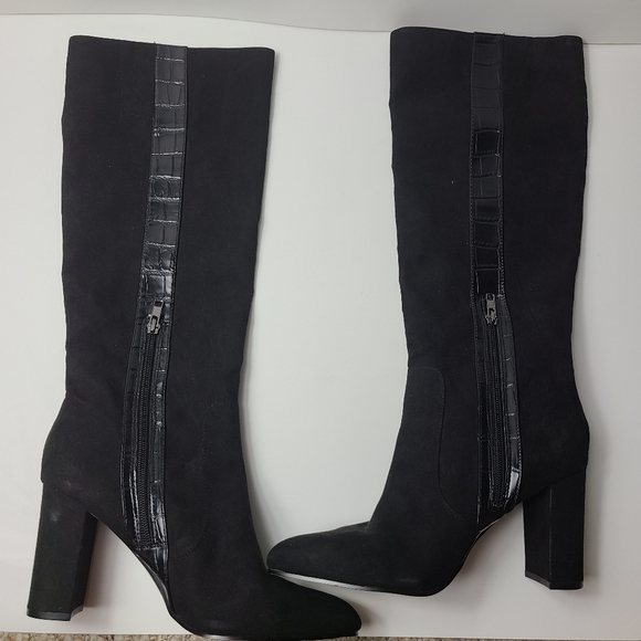 NEW 14TH & UNION jacki heeled textile boots - Picture 2 of 8
